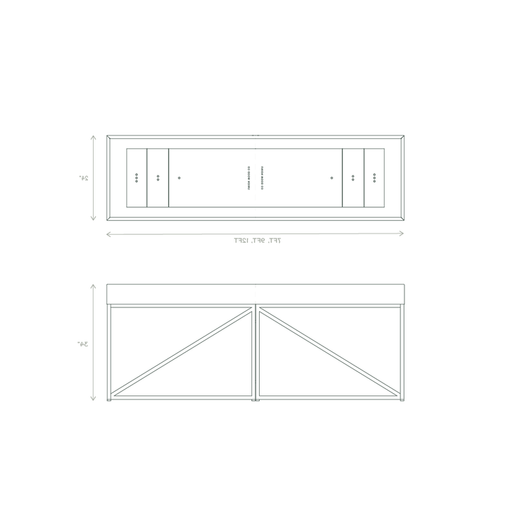 custom shuffleboard table dimensions