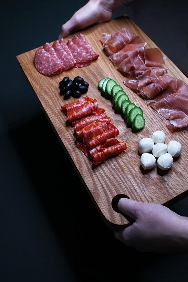 wooden charcuterie board